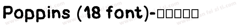 Poppins (18 font)字体转换